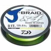 Fir textil DAIWA J-BRAID X4 007MM/2,6KG/135M GALBEN