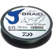 Fir textil DAIWA J-BRAID X4 017MM/8,4KG/135M VERDE