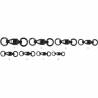 Vartej cu inele si rulment MUSTAD NR.0/11KG/4BUC