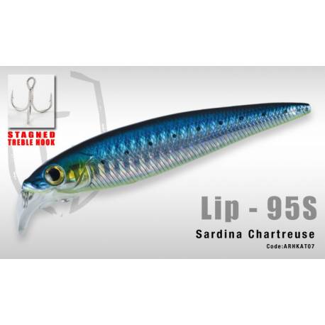 Vobler HERAKLES LIP 95S 9.5cm 12gr Sardina Chartreuse