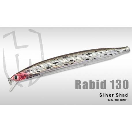 Vobler HERAKLES RABID 130SP 13cm 21gr Silver Shad
