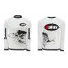 Bluza CARP ZOOM Predator-Z OPlus, alb, pentru pescuit, marimea L
