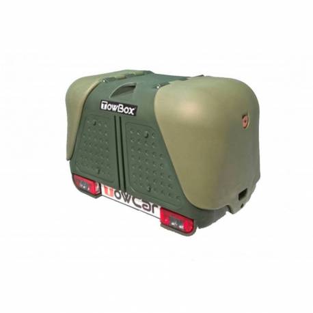 Cutie portbagaj pe carligul de remorcare ARAGON Towbox V2 Verde