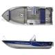 Barca aluminiu LINDER SPORTSMAN 445 Catch, 5 persoane, 4.5m, 30CP, cizma lunga, Include sonar GARMIN 92 SV