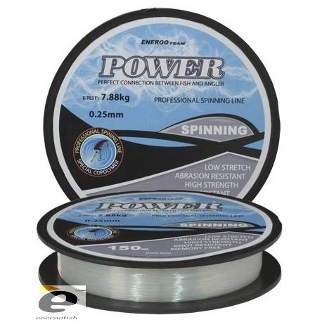 Fir monofilament ENERGOTEAM POWER SPIN 0,40mm 150m 18.26kg