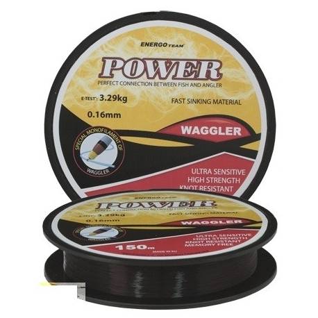 Fir monofilament ENERGOTEAM POWER WAGGLER 0,16mm 150m 3.29kg