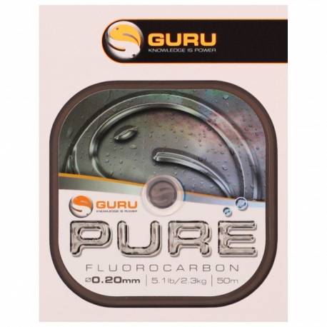 Fir fluorocarbon GURU PURE 0,22MM/2,6KG/50M