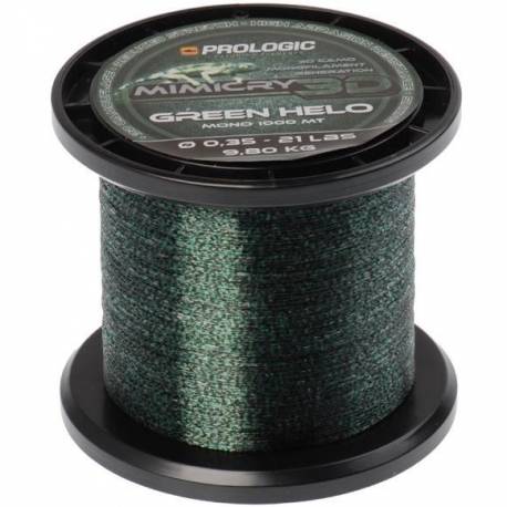 Fir monofilament crap PROLOGIC MIMICRY GREEN HELO 028MM/6,2KG/1000M