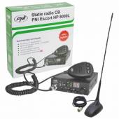 Kit Statie radio CB PNI ESCORT HP 8000L ASQ + Antena CB PNI Extra 48 cu magnet