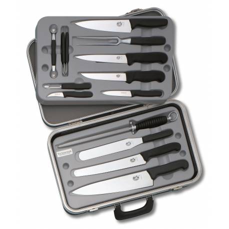 Set cutite bucatar VICTORINOX Small Chef's Case, 14 Piese