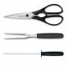 Set cutite de bucatarie + suport de lemn VICTORINOX , 9 piese