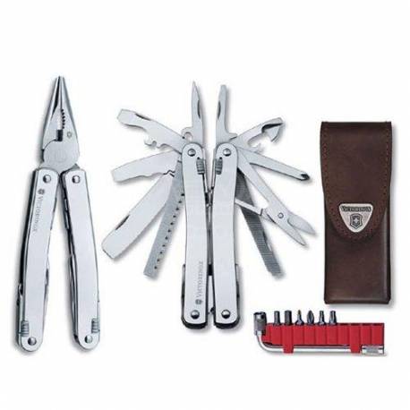 Briceag multifunctional VICTORINOX SwissTool Spirit Plus L + husa piele