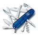 Briceag multifunctional VICTORINOX Huntsman 1.3713.T2, albastru transparent, 15 functii