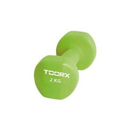 Gantera neopren TOORX 2kg, verde