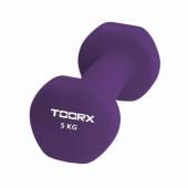 Gantera neopren TOORX 5kg, mov