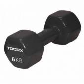 Gantera PVC TOORX 6kg, negru