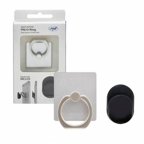 Suport universal PNI O-Ring pentru telefoane mobile si tablete, Silver