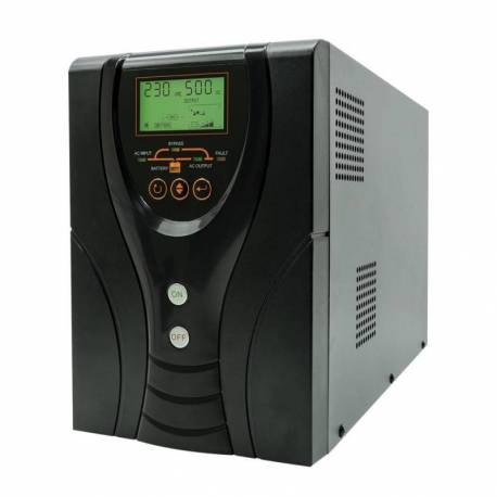 Stabilizator de tensiune UPS SILVERCLOUD 850VA cu ecran LCD sinusoida pura pentru centrale termice