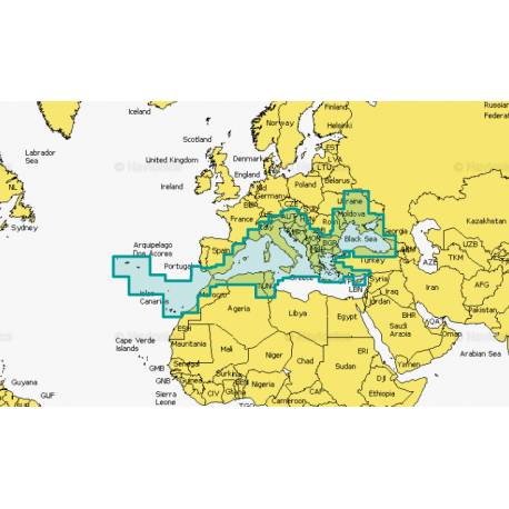 Harta electronica NAVIONICS MEDITERRANEAN & BLACK SEA