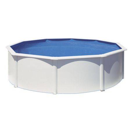 Kit piscina rotunda cu pereti albi ф300x120cm, structura si pereti metalici