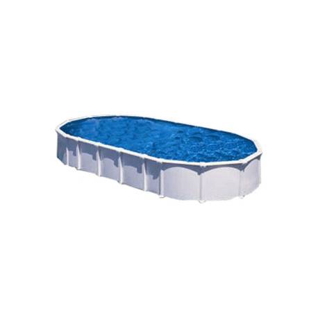 Kit piscina ovala cu pereti albi ф1000x120cm, structura si pereti metalici GRE