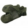 Manusi TREESCO, kaki, din fleece, 1 deget, pentru vanatoare, marimea M