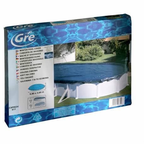 Prelata de iarna pentru piscina ovala GRE 610x375cm