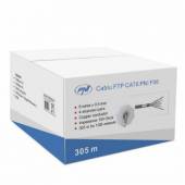 Cablu FTP CAT6 PNI F06 cu 4 perechi pentru internet 1 Gigabit si sisteme de supraveghere Rola 305m