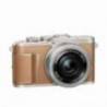 Aparat foto mirrorless OLYMPUS E-PL9 16MP MFT 4K Kit cu obiectiv Pancake 14-42mm F3.5-5.6 Maro/Argintiu