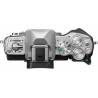 Camera foto mirrorless OLYMPUS E-M10 MARK III 16.1 MP, silver + obiectiv EZ-M1442 IIR silver