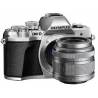 Camera foto mirrorless OLYMPUS E-M10 MARK III 16.1 MP, silver + obiectiv EZ-M1442 IIR silver