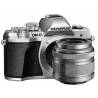 Camera foto mirrorless OLYMPUS E-M10 MARK III 16.1 MP, silver + obiectiv EZ-M1442 IIR silver