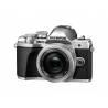 Camera foto mirrorless OLYMPUS E-M10 MARK III 16.1 MP, silver + obiectiv EZ-M1442 IIR silver