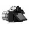 Aparat foto mirrorless OLYMPUS E-M10 Mark II silver + obiectiv EZ-M1442EZ silver Pancake