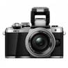 Aparat foto mirrorless OLYMPUS E-M10 Mark II silver + obiectiv EZ-M1442EZ silver Pancake
