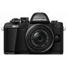 Aparat foto mirrorless OLYMPUS E-M10 Mark II black + obiectiv EZ-M1442 IIR black