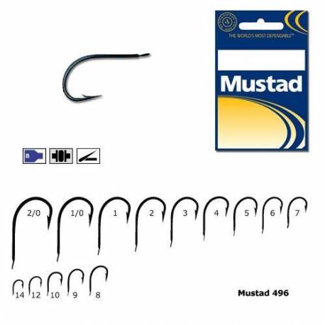 Carlig MUSTAD Blue Allround Limerick Nr.1/0, 10 buc/plic