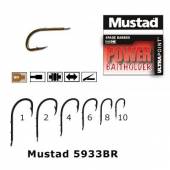 Carlig Mustad Power Baitholder, Nr. 1, Forjat, 2 Spini, Bronz, 10buc/plic