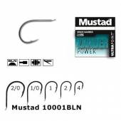 Carlige statonar Mustad, forjate, Black Nickel, Nr. 1, 10 buc./plic