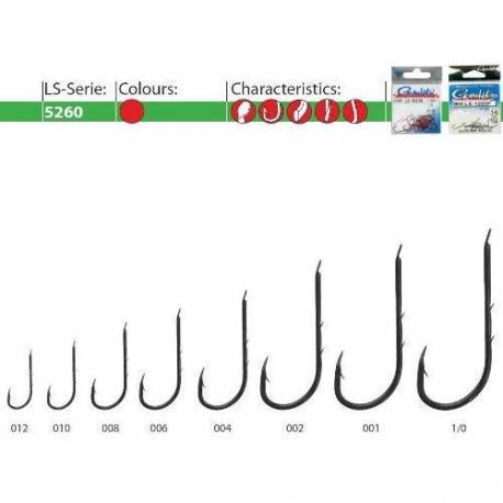 Carlige forjate GAMAKATSU LS-5260R, nr.1, 25 bucati/plic