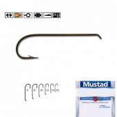 Carlig fly Mustad R43, Bronz, Forjat, Nr. 8