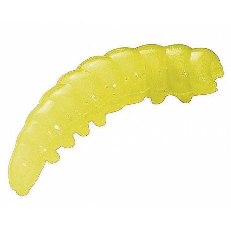 BERKLEY Powerbait Honey Worms, Hot Yellow, 2.5cm