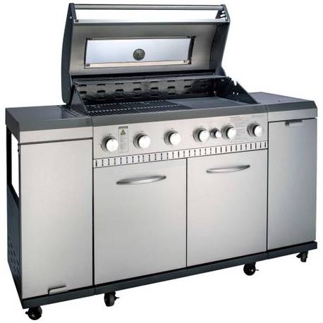 Bucatarie pe gaz GRILL CHEF By Landmann 12120, 6+1 arzatoare inox