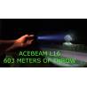 Lanterna profesionala de vanatoare Acebeam L16, 2000 lm, 603 m, incarcare USB