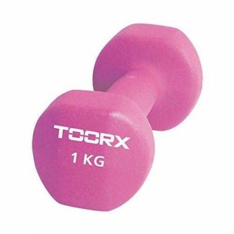 Gantera Neopren TOORX 1 kg Roz