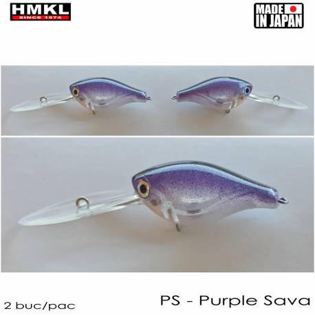 Vobler HMKL Crank 33DR Suspending, 3.3cm/3gr, (custom painted) PS, Purple Sava