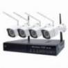 Kit supraveghere video PNI House WiFi550 NVR si 4 camere wireless, 1.0MP