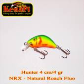 Vobler KENART Hunter Floating, 4cm/4gr, NRX, Natural Roach Fluo