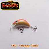 Vobler KENART Hunter Floating, 4cm/4gr, OG, Orange Gold