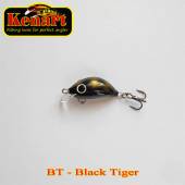 Vobler KENART Hunter Sinking, 2cm/2gr, BT, Black Tiger